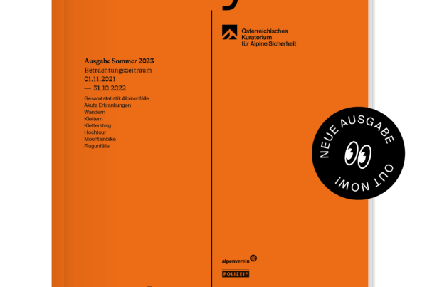 Das Cover des anlayse:berg Fachmagazins Sommer 2023 - alpinesicherheit - ökas