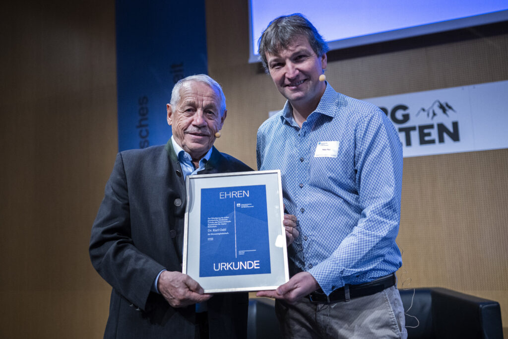 Ehrung Karl Gabl - Alpinforum 2022, ÖKAS Ehrung Karl Gabl - Alpinforum 2022, ÖKAS