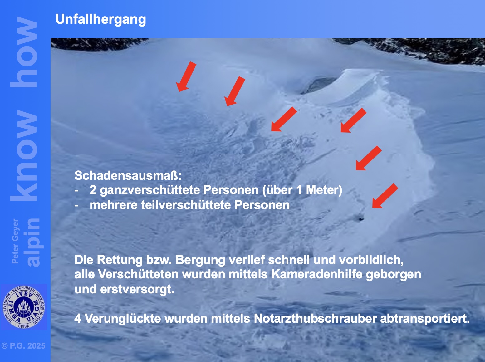 Abgang Schneebrett, Peter Gayer