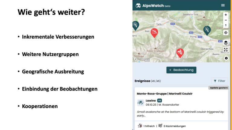 AlpsWatch-Folie 5, Alpinforum 2025