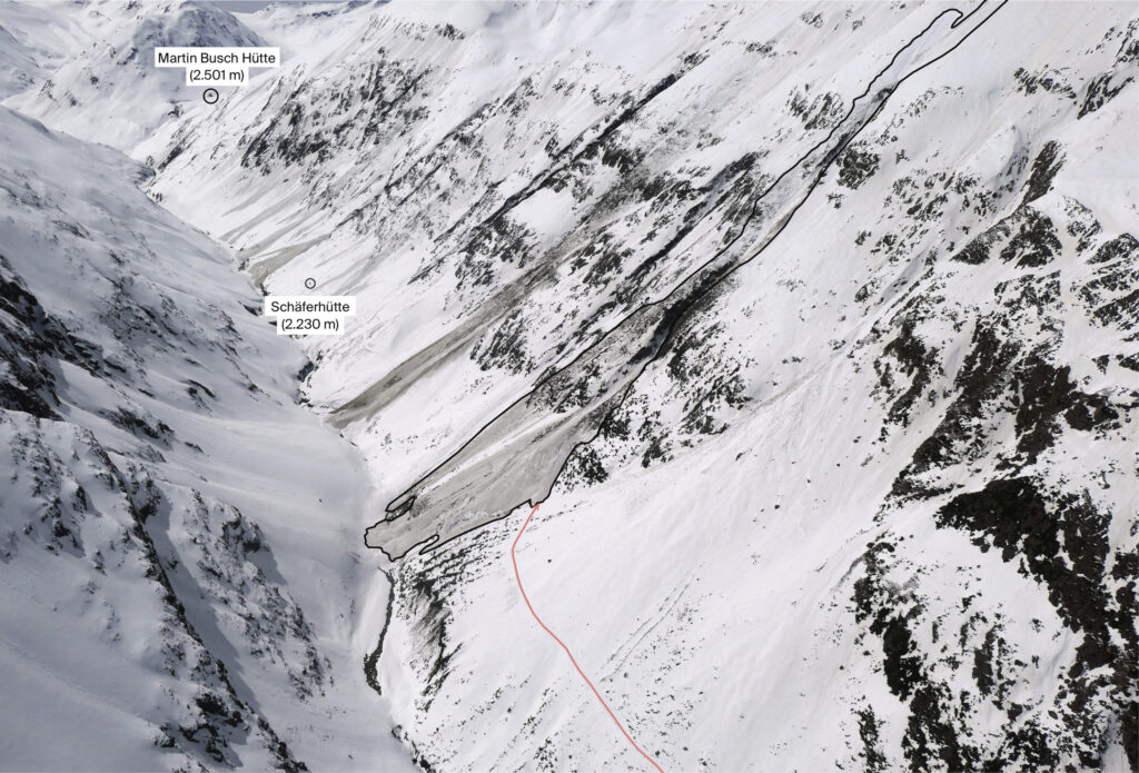 Lawinenunfall-Niedertal-analyse:berg - abb. 2