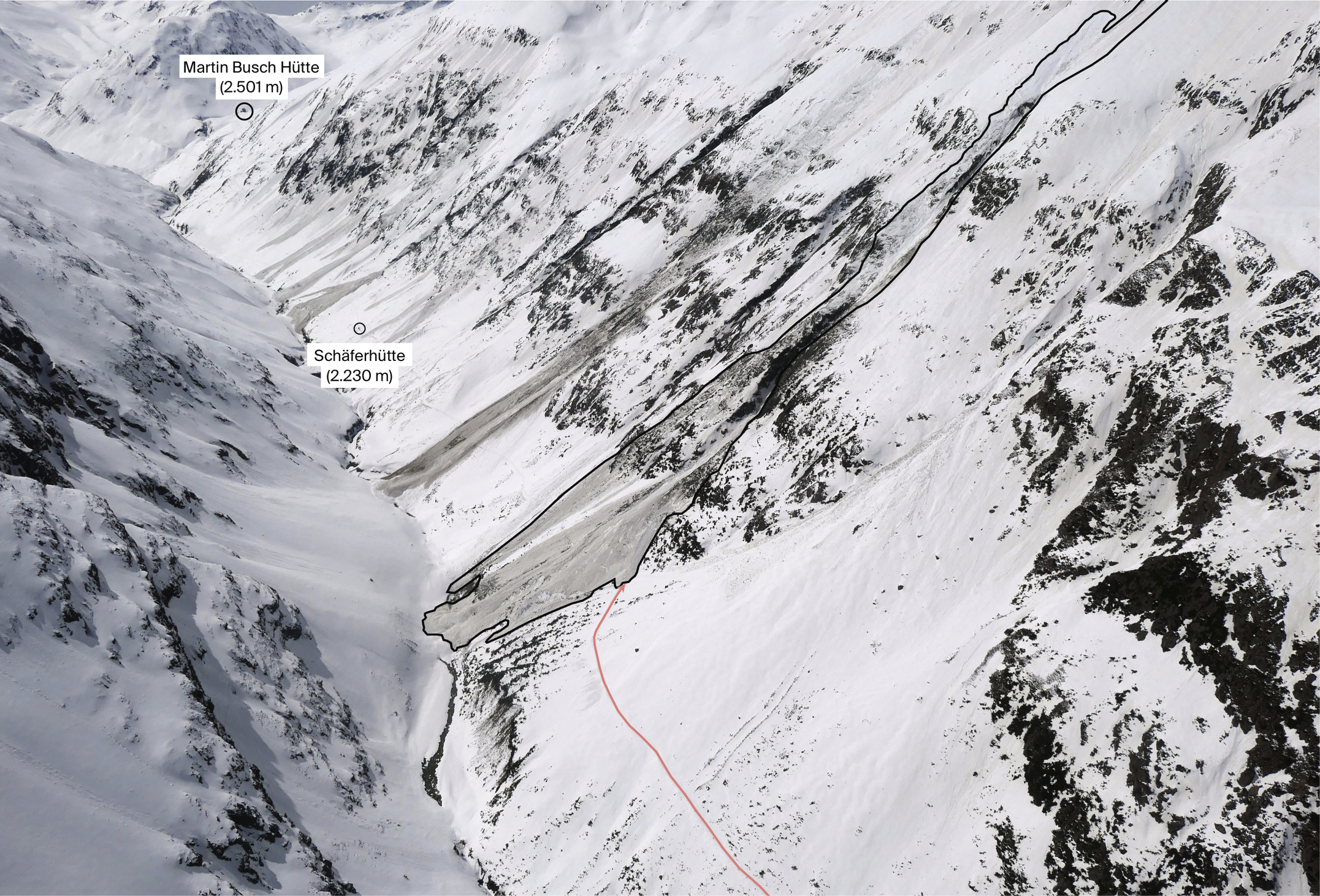 Lawinenunfall-Niedertal-analyse:berg - abb. 2
