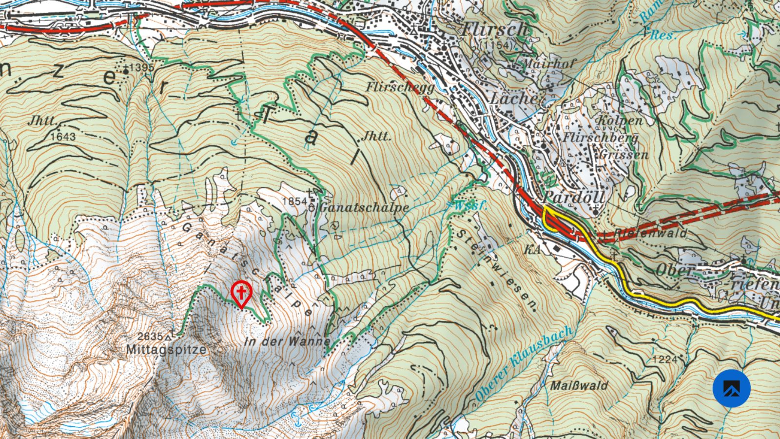 Abb.1-Blitzunfall-mittagspitze-karte-anlayse-berg-sommer-26