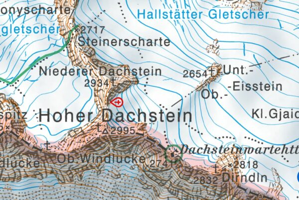 Abb.2: Hochtourenunfall-Niederer-Dachstein-kartenansicht-analyse-berg-sommer-26