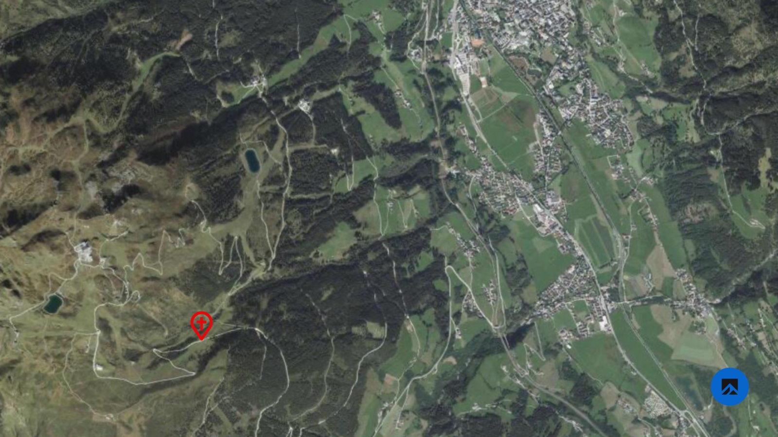 Kuhunfall Bad Hofgastein - Orthofoto