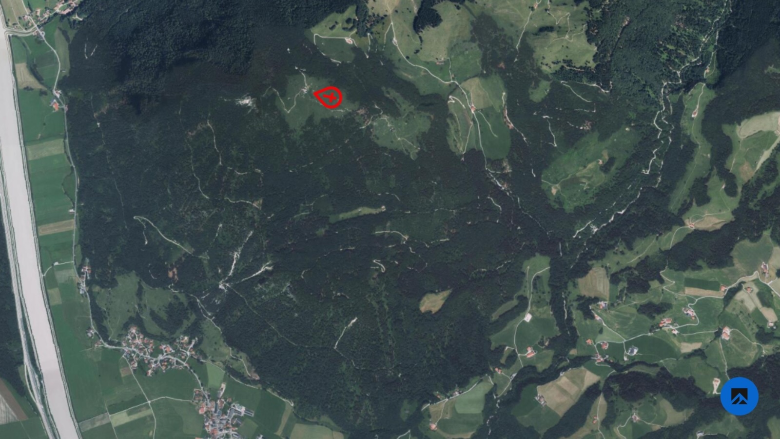Kuhunfall-Kranzhorn-Orthofoto