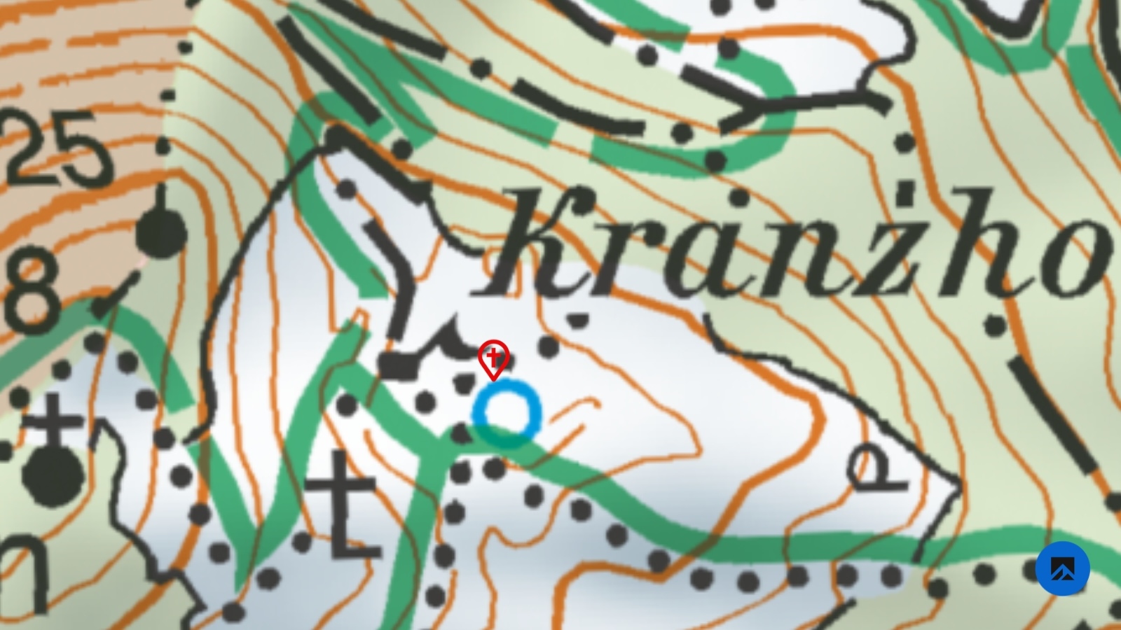Kuhunfall-Kranzhorn-Karte Detail